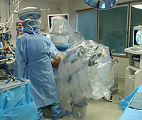 Patient undergoing hip arthroscopy
